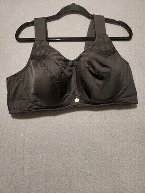 Livi For Lane Bryant Sports Bra Women Size 44DDD Black Activewear